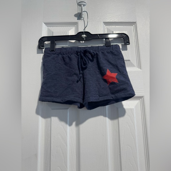 Girls Revelations Navy Blue Shorts with Red Star - Picture 1 of 2